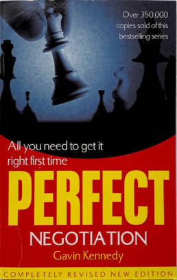 Perfect Negotiation Book by Gavin Kennedy